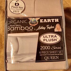 Sheet Set Tan Queen Bamboo Organic Earth 6 Piece Ultra Plush New